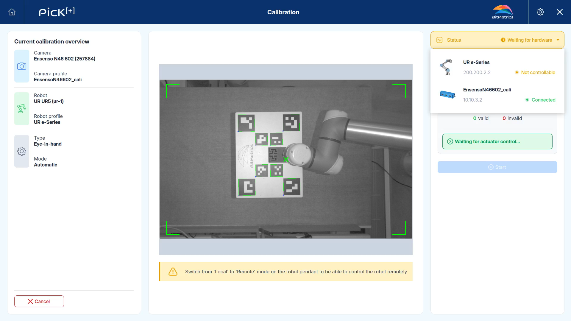 Calibration Position